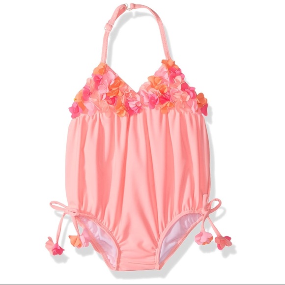 NWT Kate Mack Infant Bubble Swimsuit - Coral
